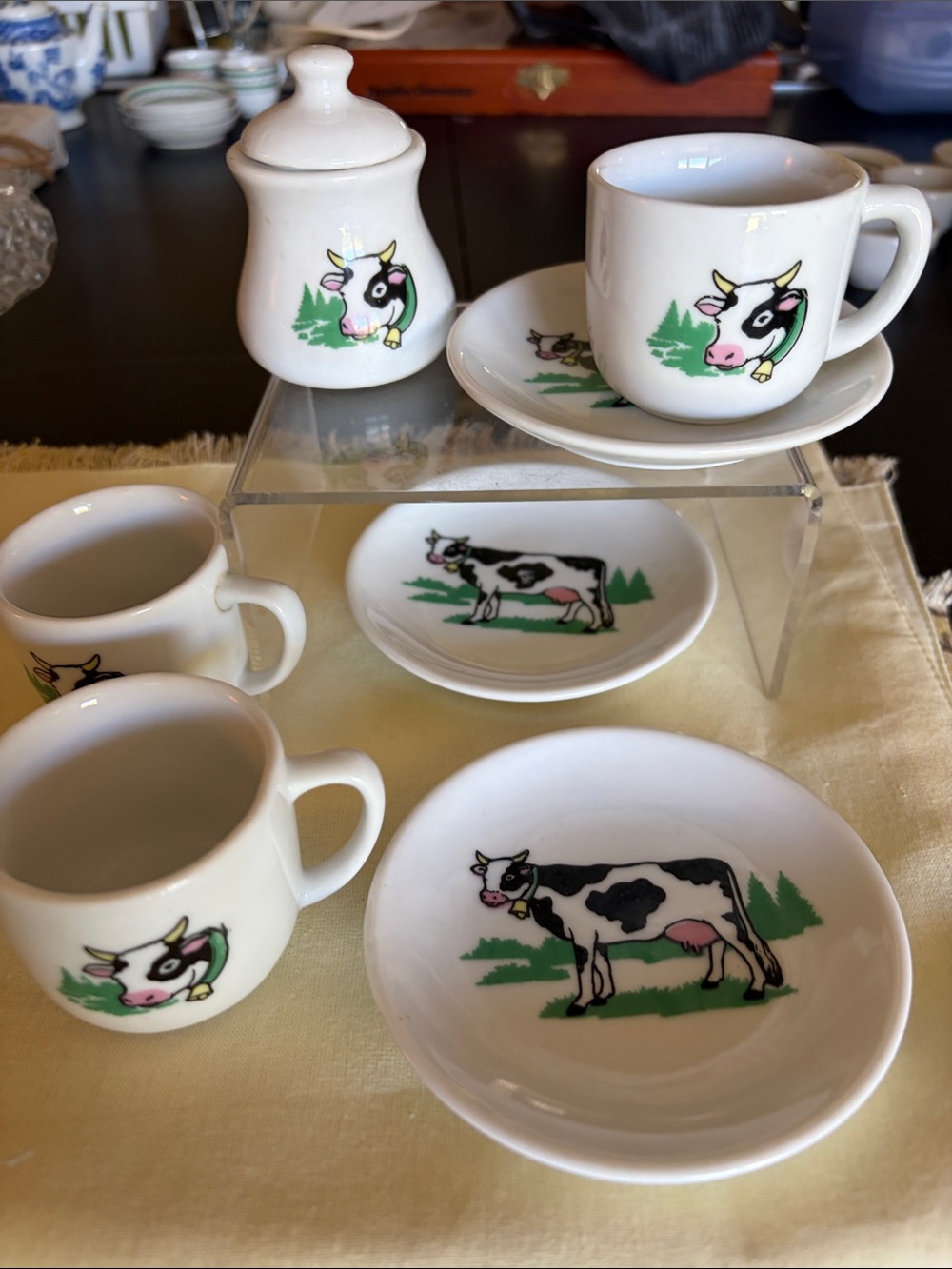 Cow tea set - Picture 2 of 7